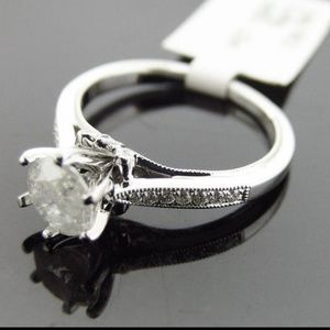 Genuine diamond ring